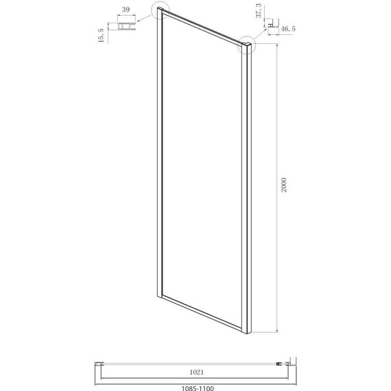 Душевое ограждение Ambassador Forsa 110x110 см 17022217ABB-110ABB, чёрный/тонированное - фото 8