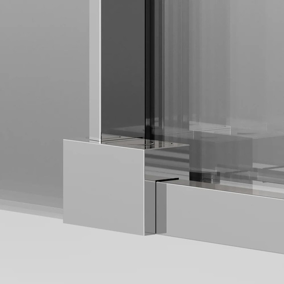 Душевое ограждение Ambassador Intense 130x110 см 110021102IX-110IX (стекло 8 мм) хром/прозрачное - фото 5