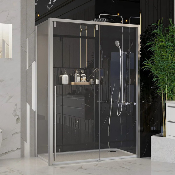 Душевое ограждение Ambassador Intense 150x110 см 110021104IX-110IX (стекло 8 мм) хром/прозрачное - фото 2