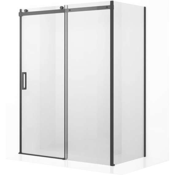 Душевое ограждение Ambassador Benefit 150x90 см 19021204HB-90HB (стекло 8 мм) чёрный/прозрачное - фото 