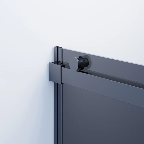 Душевое ограждение Ambassador Benefit 150x90 см 19022204HBB-90HBB (стекло 8 мм) чёрный/тонированное - фото 4