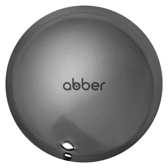 Декоративная крышка на слив для раковины Abber AC0014GS, серебро - фото 