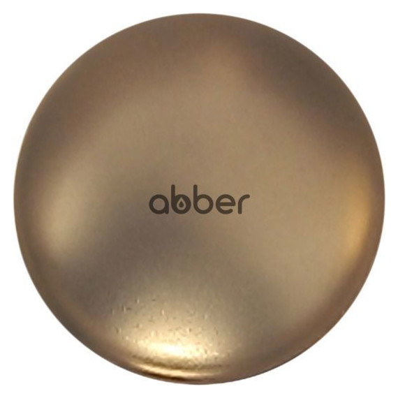 Декоративная крышка на слив для раковины Abber AC0014MMG, золото матовое - фото 