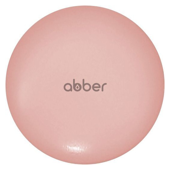 Декоративная крышка на слив для раковины Abber AC0014MP, розовый матовый - фото 