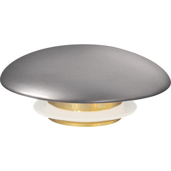 Декоративная крышка на слив для раковины Abber AC0014MS, серебряный матовый - фото 2