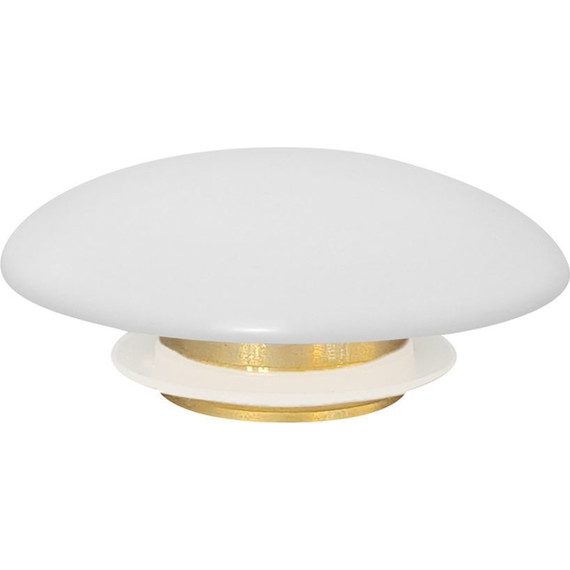 Декоративная крышка на слив для раковины Abber AC0014MW, белый матовый - фото 2