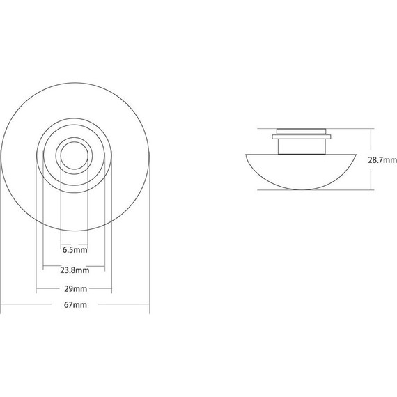 Декоративная крышка на слив для раковины Abber AC0014RG, розовое золото - фото 3