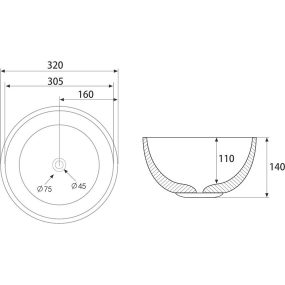 Раковина-чаша Abber Bequem 32 см AC2106MG, серый матовый - фото, картинка 3 Раковина-чаша Abber Bequem 32 см AC2106MG, серый матовый - фото 3