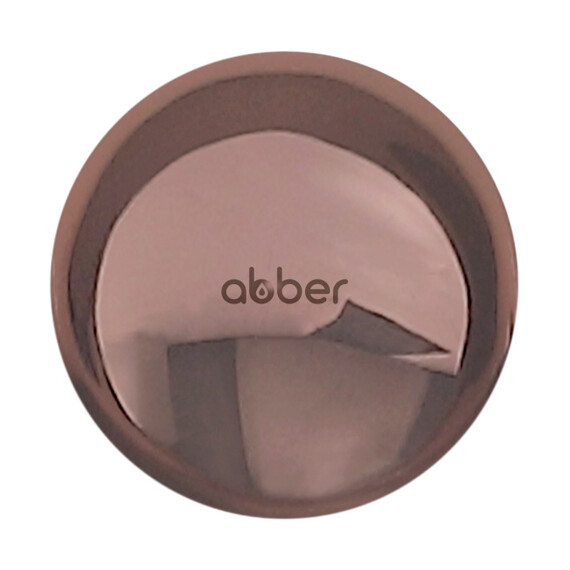 Декоративная крышка на слив для раковины Abber AC0014RG, розовое золото, Цвет производителя: розовое золото - фото 