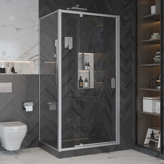 Душевое ограждение Ambassador Elysium 100x100 см 111021104KX-100KX, хром/прозрачное - фото 2