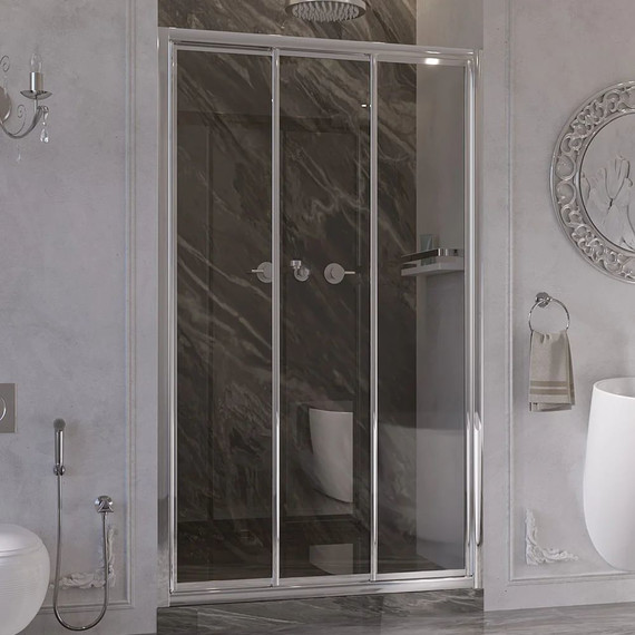 Душевая дверь Ambassador Forsa 110 см 17021102NX, хром/прозрачное - фото 2