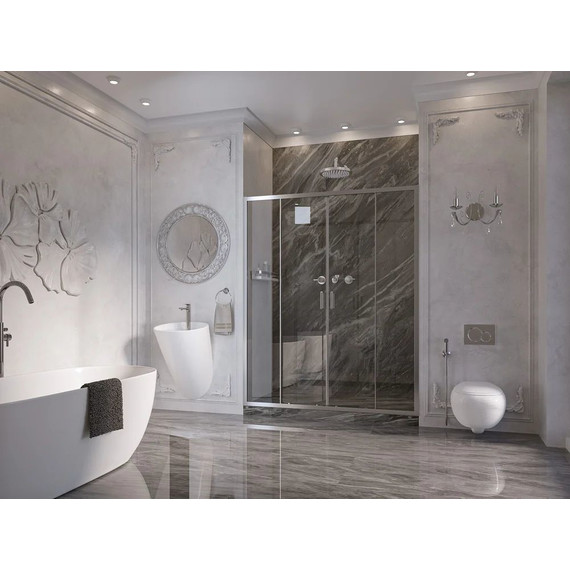 Душевая дверь Ambassador Forsa 170 см 17021112AX, хром/прозрачное - фото 3