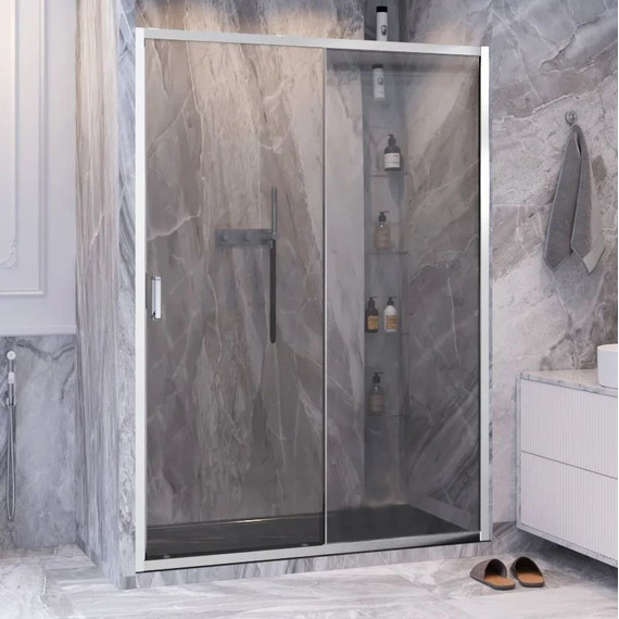 Душевая дверь Ambassador Forsa 150 см 17021121AX, хром/прозрачное - фото 2