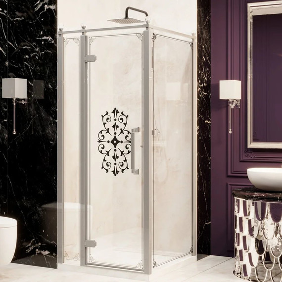 Душевое ограждение Ambassador Royal 90x90 см 18015108-L (стекло 8 мм) хром/прозрачное - фото 2