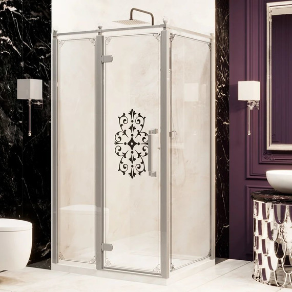 Душевое ограждение Ambassador Royal 120x80 см 18015110-L (стекло 8 мм) хром/прозрачное - фото 2