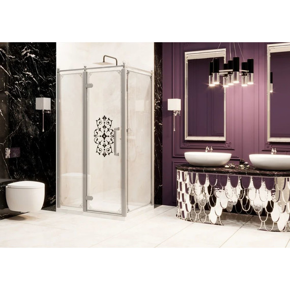 Душевое ограждение Ambassador Royal 120x80 см 18015110-L (стекло 8 мм) хром/прозрачное - фото 3