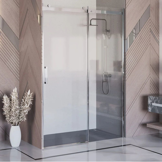 Душевая дверь Ambassador Benefit 140 см 19021103HX (стекло 8 мм) хром/прозрачное - фото 2