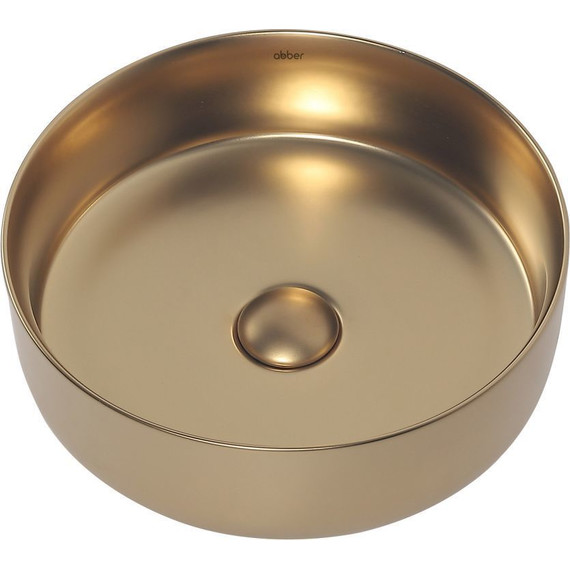 Раковина-чаша Abber Bequem 36 см AC2108MMG, золото матовое - фото 3