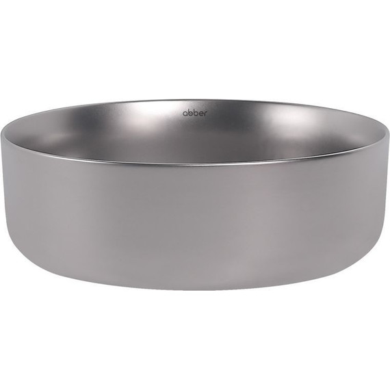 Раковина-чаша Abber Bequem 36 см AC2108MS, серебро матовое - фото 2