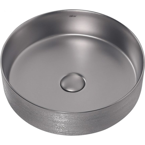 Раковина-чаша Abber Bequem 40 см AC2109BSM, серебро матовое - фото 2