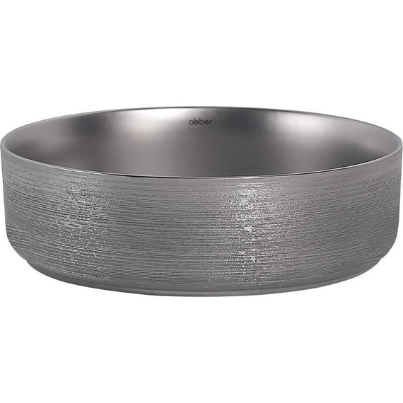 Раковина-чаша Abber Bequem 40 см AC2109BSM, серебро матовое - фото 3