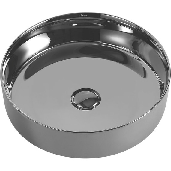 Раковина-чаша Abber Bequem 40 см AC2109GS, серебро - фото 3