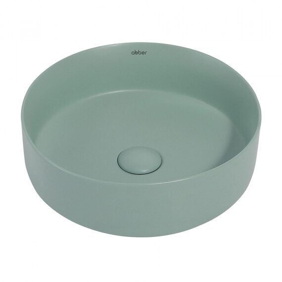 Раковина-чаша Abber Bequem 36 см AC2108MCG, светло-зелёный матовый - фото 