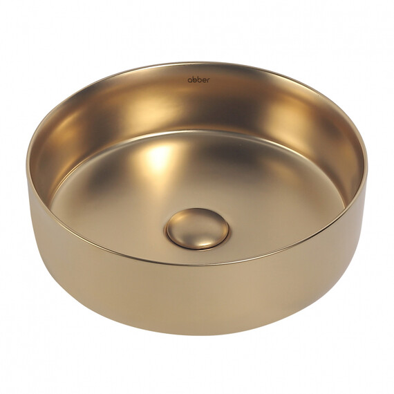 Раковина-чаша Abber Bequem 36 см AC2108MMG, золото матовое - фото 