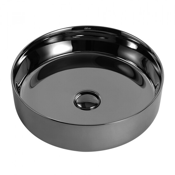 Раковина-чаша Abber Bequem 40 см AC2109GS, серебро - фото 