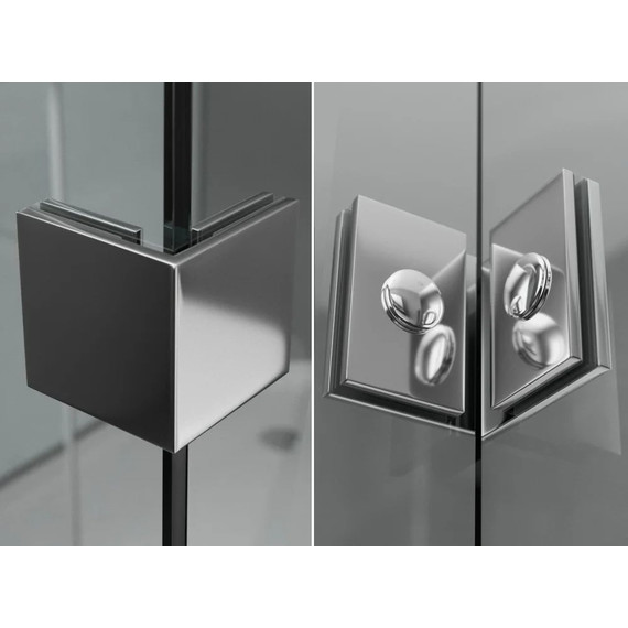 Душевая перегородка Ambassador Walk-in 110 см 15031107 с кронштейном (стекло 8 мм) хром/прозрачное - фото 6