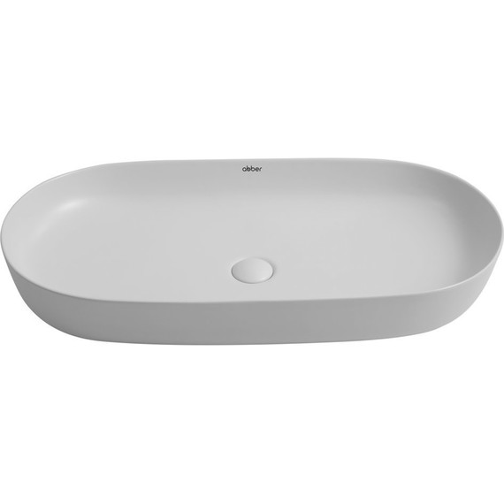 Раковина-чаша Abber Bequem 80 см AC2110MLG, светло-серый матовый - фото 2