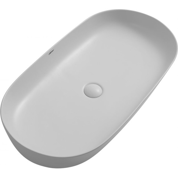 Раковина-чаша Abber Bequem 80 см AC2110MLG, светло-серый матовый - фото 3