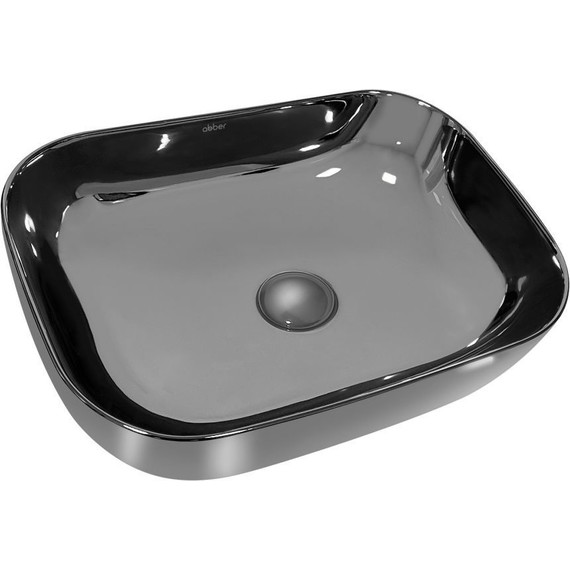 Раковина-чаша Abber Rechteck 46 см AC2200GS, серебро - фото 