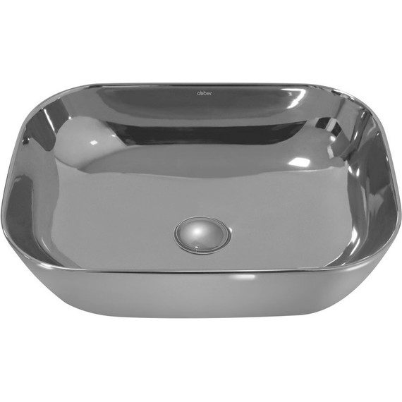 Раковина-чаша Abber Rechteck 46 см AC2200GS, серебро - фото 2