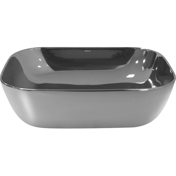 Раковина-чаша Abber Rechteck 46 см AC2200GS, серебро - фото 3