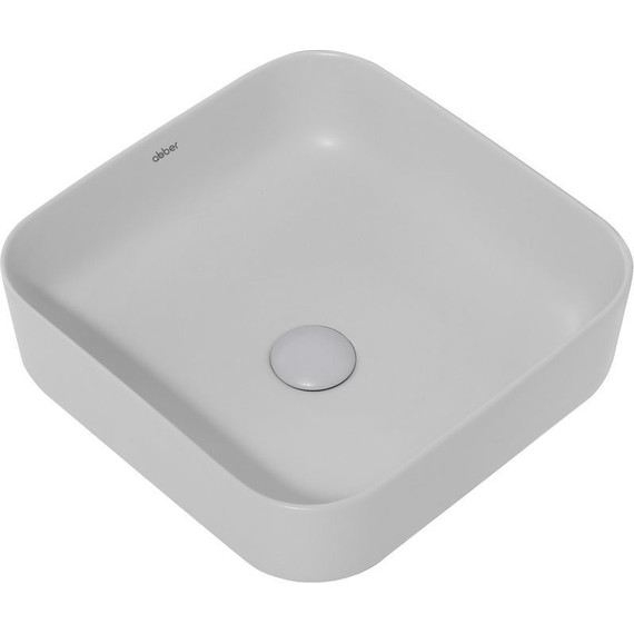 Раковина-чаша Abber Rechteck 38 см AC2211MLG, светло-серый матовый - фото 2