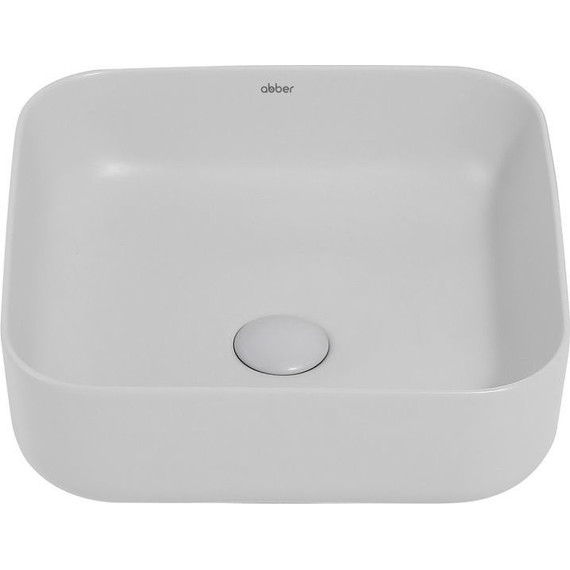 Раковина-чаша Abber Rechteck 38 см AC2211MLG, светло-серый матовый - фото 3