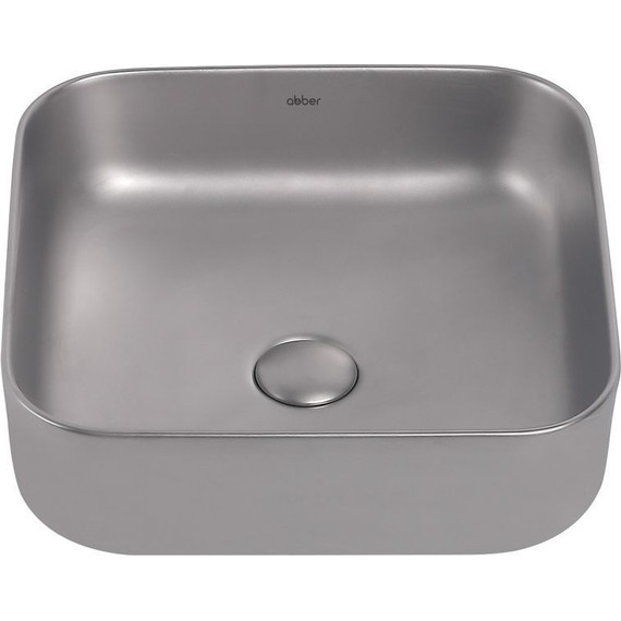 Раковина-чаша Abber Rechteck 38 см AC2211MS, серебро матовое - фото 2