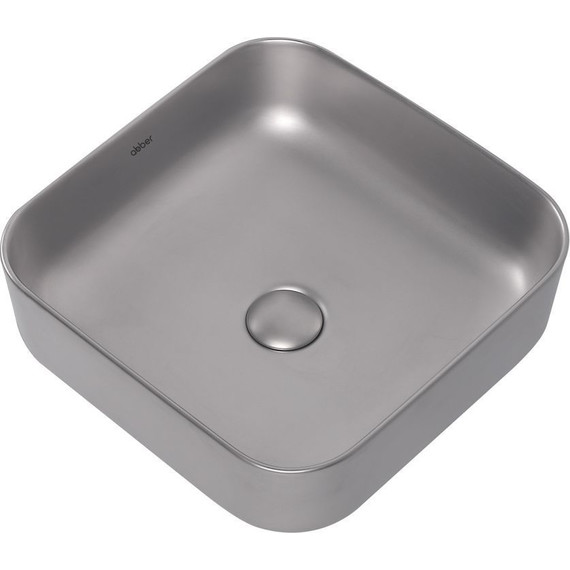 Раковина-чаша Abber Rechteck 38 см AC2211MS, серебро матовое - фото 3