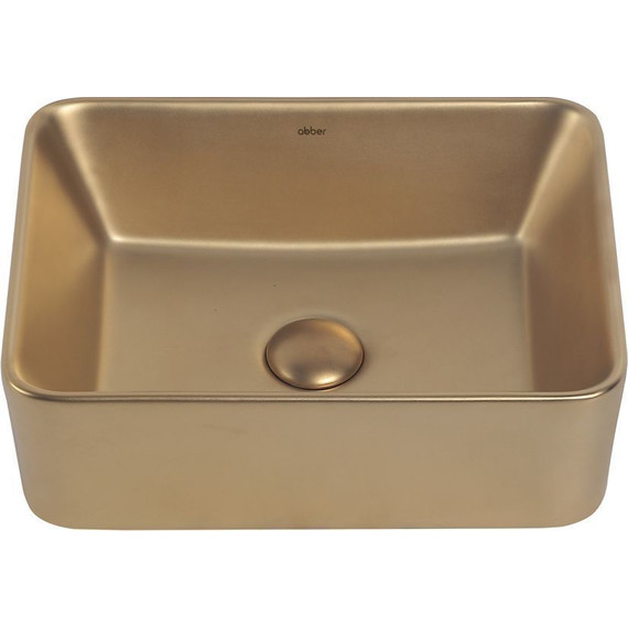 Раковина-чаша Abber Rechteck 48 см AC2213MMG, золото матовое - фото 2