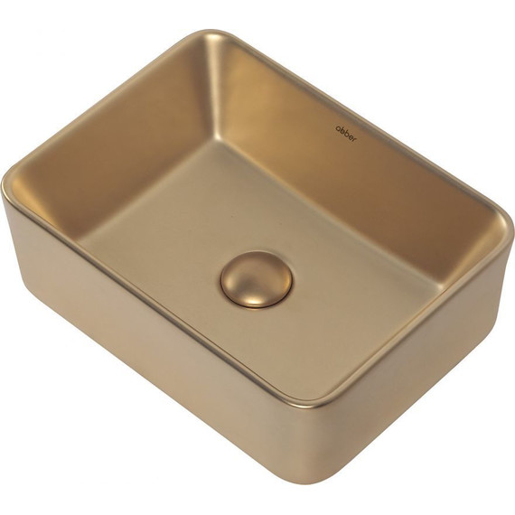 Раковина-чаша Abber Rechteck 48 см AC2213MMG, золото матовое - фото 4