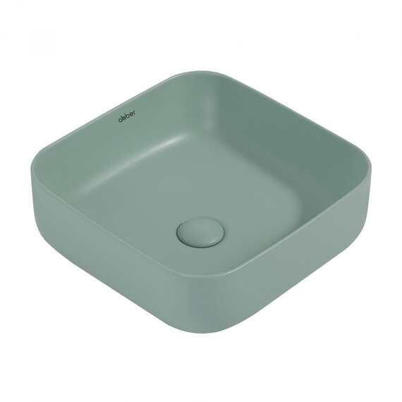 Раковина-чаша Abber Rechteck 38 см AC2211MCG, светло-зеленый матовый - фото 