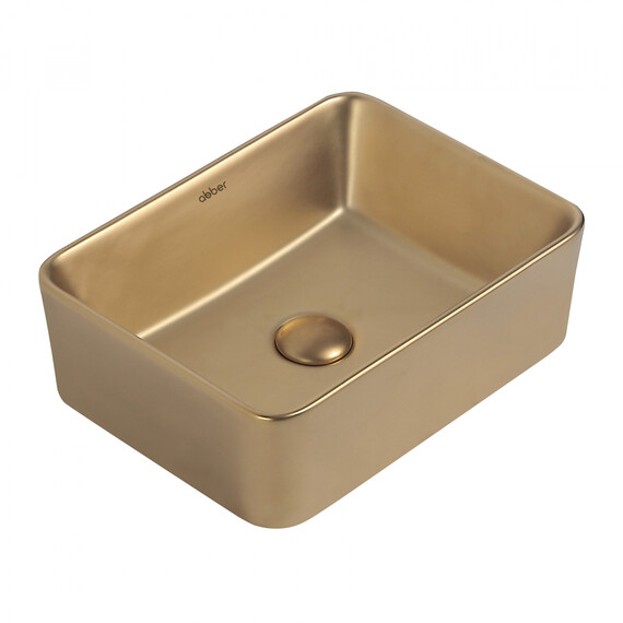 Раковина-чаша Abber Rechteck 48 см AC2213MMG, золото матовое - фото 