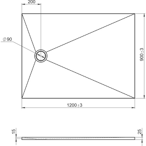Мраморный поддон Jacob Delafon Tolbiac 120х80 см E6D332RU-WPM, белый матовый - фото 4