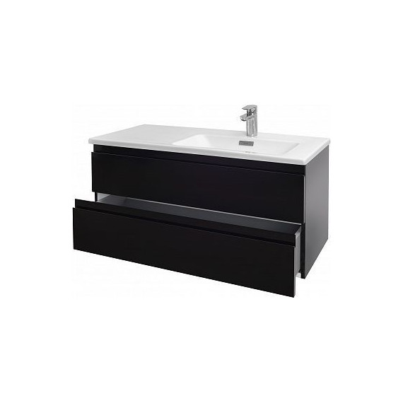 Тумба подвесная с раковиной Jacob Delafon Madeleine 100 см R EB2055-J52, черный глянцевый - фото 2