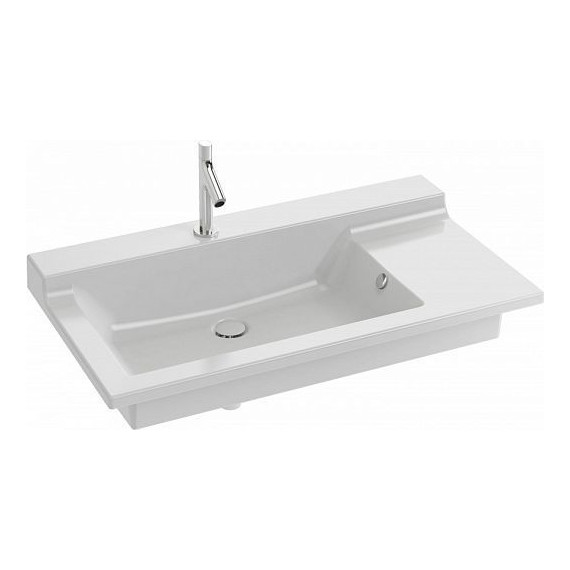 Тумба подвесная с раковиной Jacob Delafon Rythmik 100 см EB1331-E10, квебекский дуб - фото 2