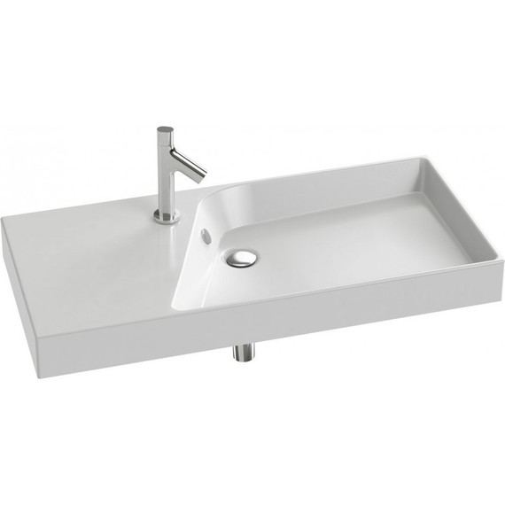 Тумба подвесная с раковиной Jacob Delafon Rythmik 100 см EB1310-E70, арлингтонский дуб - фото 2