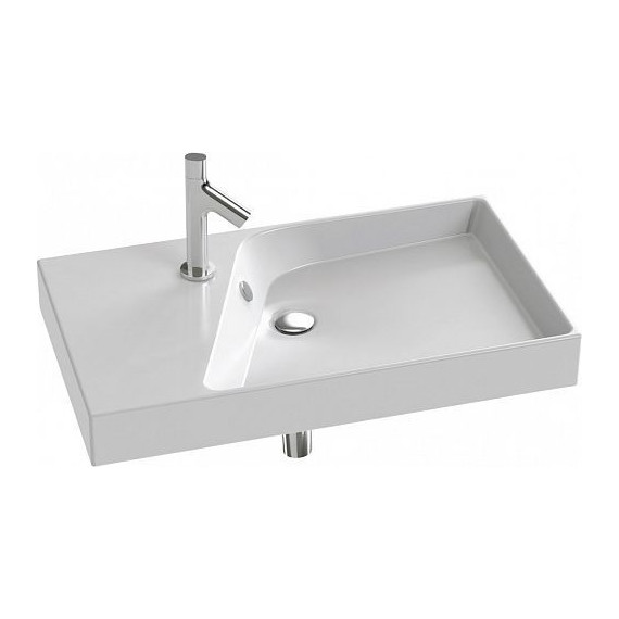 Тумба подвесная с раковиной Jacob Delafon Rythmik 80 см EB1309-E70, арлингтонский дуб - фото 2