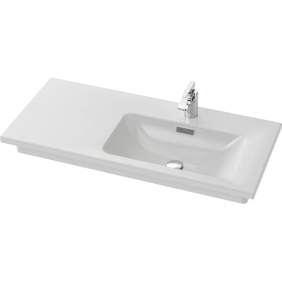 Тумба подвесная с раковиной Jacob Delafon Madeleine 100 см R EB2055-J52, черный глянцевый - фото 3