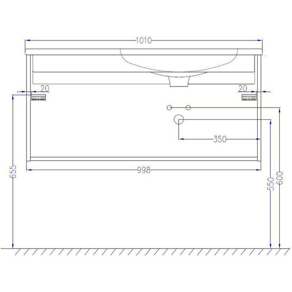 Тумба подвесная с раковиной Jacob Delafon Madeleine 100 см R EB2055-J52, черный глянцевый - фото 8
